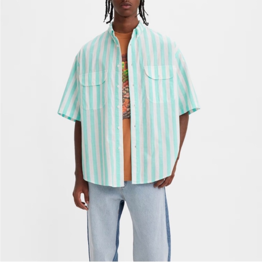 Levi's Skate Woven Men's Shirt Size Medium New With Tag A43290000, 100% Cotton